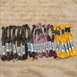 SET OF 20 DMC Assorted Embroidery Floss Set 8m/8.7 yd